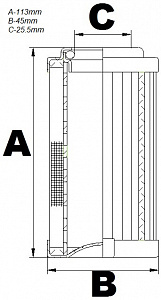 Фильтроэлемент CHP282C10XN (HMM282)